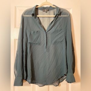 Dark green button down half way sanctuary clothing